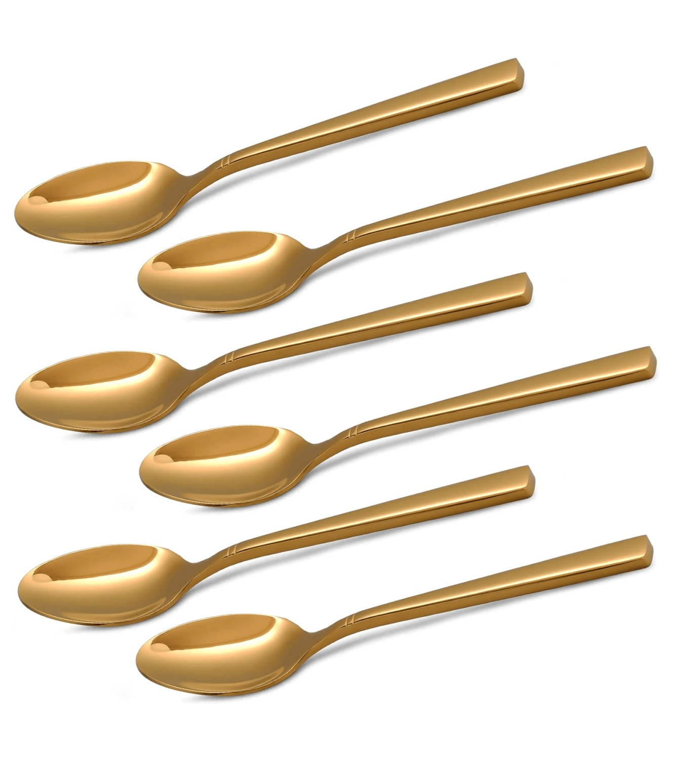 Camri Stainless Steel Teaspoons - Set of 6 – C37- Gold