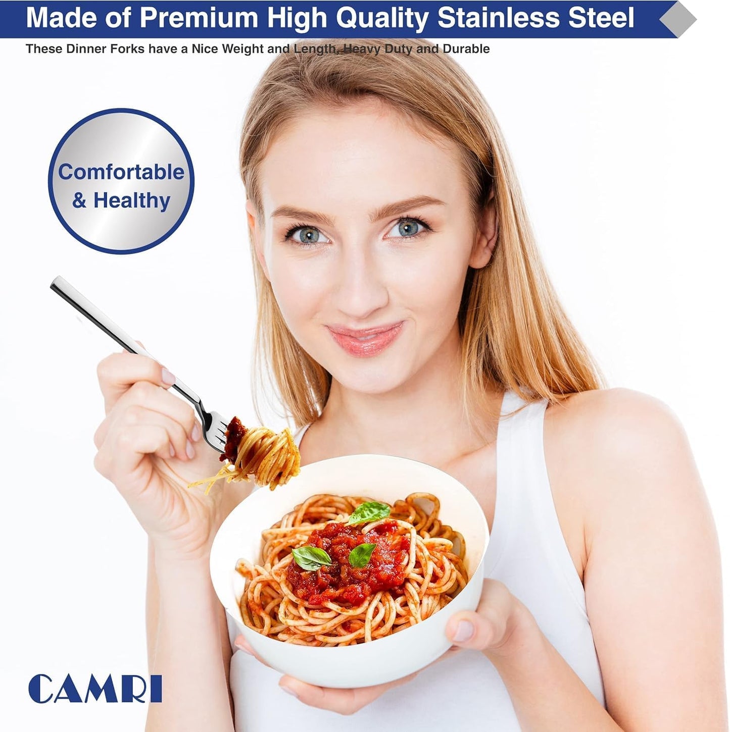 Camri Stainless Steel Dinner Fork - Set of 2 – C62