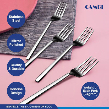 Camri Stainless Steel Cake Forks – Set of 6 - C62
