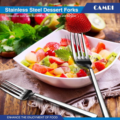 Camri Stainless Steel Cake Forks – Set of 6 - C62