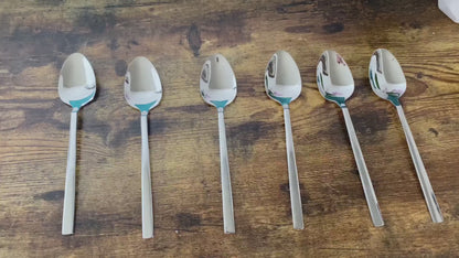 Camri Stainless Steel Dinner Spoons - Set of 6 - C62