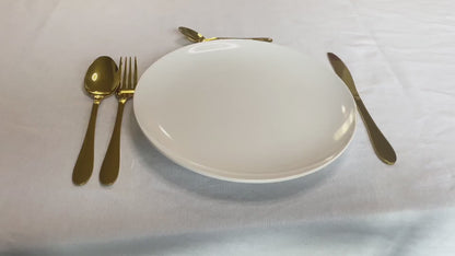 Camri Stainless Steel Cutlery Set – 16 Pieces - Gold