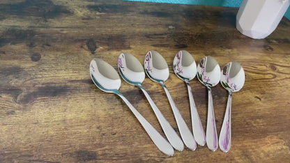 Camri Stainless Steel Dinner Spoons - Set of 6 - C37