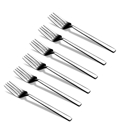 Camri Stainless Steel Cake Forks – Set of 6 - C62
